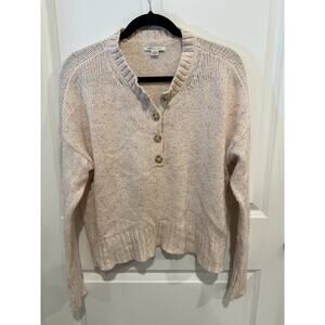 American Eagle Soft Cozy Pink Speckled Sweater Size Small Cotton Blend